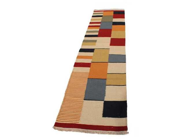Handwoven Wool Kilim Runner Scandinavian Flatweave Rug, 3x10 Or 2.5x12 Ft - image 1