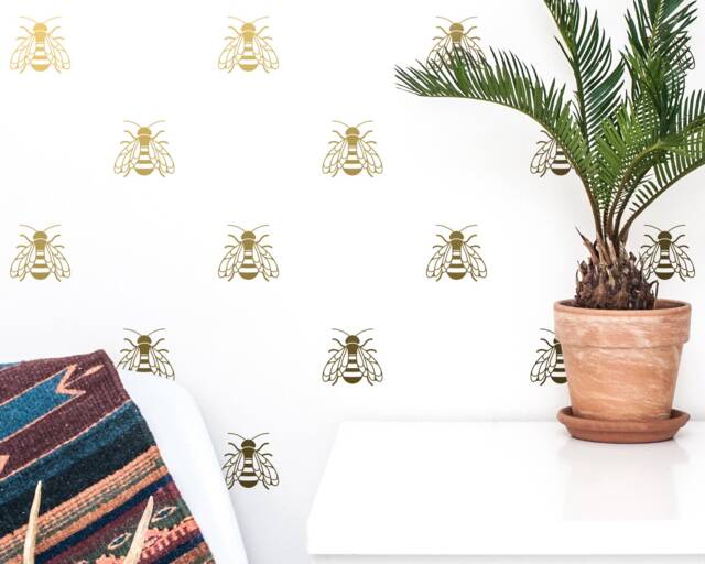 Bee Wall Decals - Honey Decal Set, Vinyl Decals, Gift For Her, Bumble Stickers, Nursery Decor - image 1