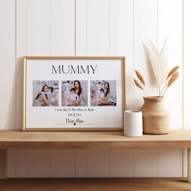 Personalised Mummy Photo Print, Custom Photo Gift From Child For Christmas, Mother's Day Or Birthday - image 1