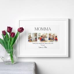 Personalised Mummy Photo Print, Custom Photo Gift From Child For Christmas, Mother's Day Or Birthday - thumbnail 2