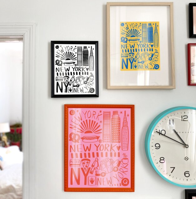 New York Art Print Digital Download - Nyc Decor Printable Artwork Illustration House Warming Gift - image 1