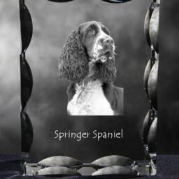 Springer Spaniel, Cubic Crystal With Dog, Souvenir, Decoration, Limited Edition, Collection - thumbnail 3