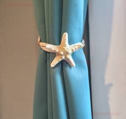 Beach Style Starfish Curtain Tieback Rustic Coastal Decor