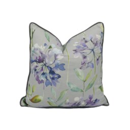Voyage - Clovelly Violet Stunning Floral Watercolour Cushion Cover Handmade Throw Pillow Designer Home Decor - thumbnail 1