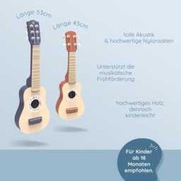 Children's Guitar, Children's Musical Instrument, Christening Gift For Girls, 3-Year-Olds, A 3-Year-Old Boy - thumbnail 2