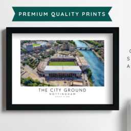 Nottingham Forest The City Ground Stadium Art Print - Poster Impressionist Painting Drawing Gift For Him Football Fan Dad Granddad Son Fc - thumbnail 2