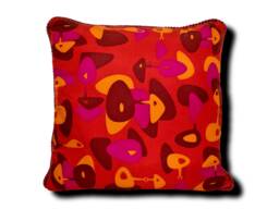 Mod Squad Scarf Pillow - Red/Orange/Pink