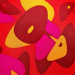Mod Squad Scarf Pillow - Red/Orange/Pink - thumbnail 4