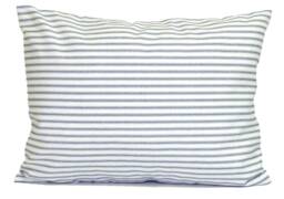 "Blue Ticking Pillow Cover For 12x16"" Or 12x18 12x20" - thumbnail 1
