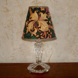 William Morris Golden Lily Minor - Medium Handmade Candle Clip Lampshade Wall/Base - thumbnail 2