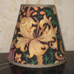 William Morris Golden Lily Minor - Medium Handmade Candle Clip Lampshade Wall/Base - thumbnail 3