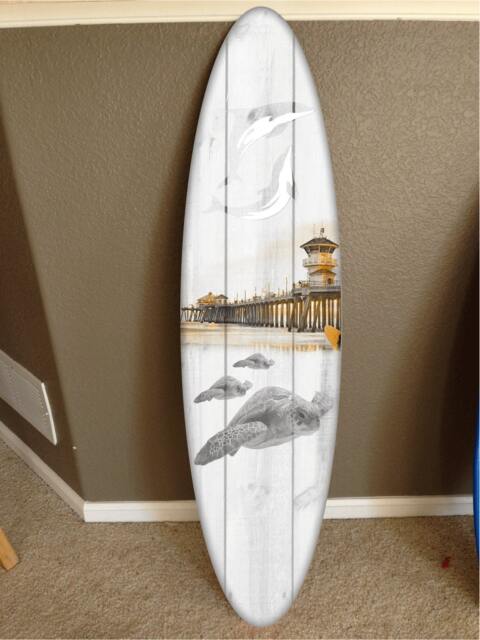 Custom Surfboard Wall Hanging Hawaiian Beach Decor - 48 Inch - image 1