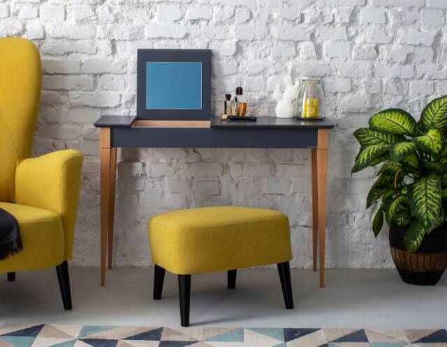 Dressing Table With Flip Top Mirror Mimo, Scandinavian Style - image 1