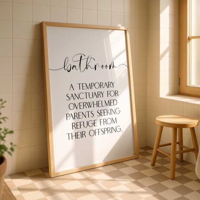 Bathroom Toilet Print - Prints Wall Art Funny Poster Decor Home Trend Plain - image 1