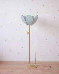 Floor Lamp & Lampshade Double Flower - Sage