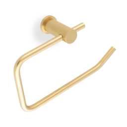 Solid Brass Paper Holder With Stunning Reeded Lined Pattern. Luxury Item To Bring Your Bathroom Decor A New Level. Toilet Roll - thumbnail 2