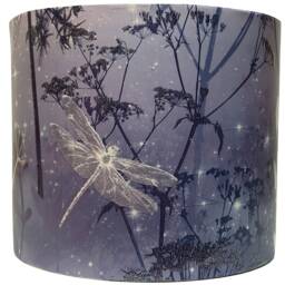 Dragonfly Lampshade For Ceiling & Table Lamps, Floral Botanical Drum Or Empire Light Shade - thumbnail 2