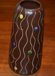 Vintage Ceramic Vase, 1950S, Mid-Century Retro Design, Rockabilly - thumbnail 1