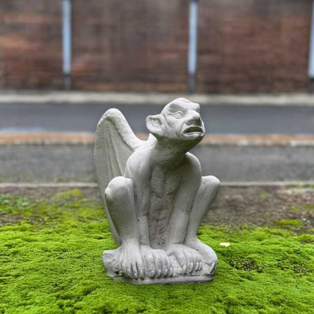 Concrete Gargoyle Statue Gothic Garden Sculpture Stone Ornament Fantasy Cement Figure Mythical Creature Decor Gift - image 1
