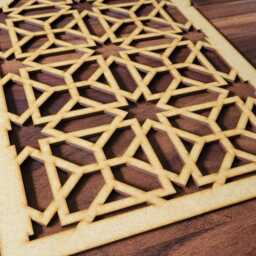 Moroccan Arch Screen Laser-Cut Mdf Wall Art, Cinquefoil Design 029 - thumbnail 2