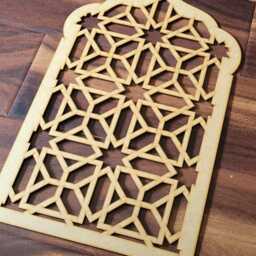 Moroccan Arch Screen Laser-Cut Mdf Wall Art, Cinquefoil Design 029 - thumbnail 3
