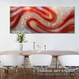 Abstract Metal Wall Sculpture Large Indoor/Outdoor Art Decor - thumbnail 4