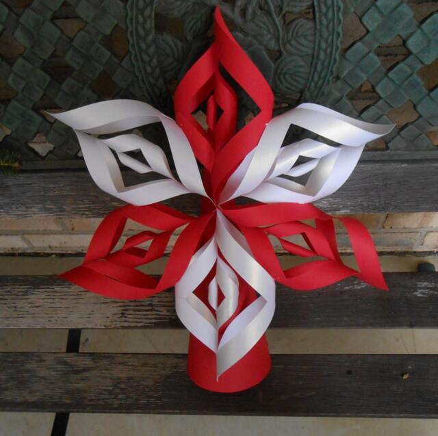 Christmas Tree Topper. Choose Your Colors. Twisted Star, Rustic Decoration, Holiday. Table Decoration - image 1