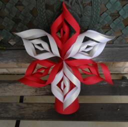 Christmas Tree Topper. Choose Your Colors. Twisted Star, Rustic Decoration, Holiday. Table Decoration - thumbnail 1