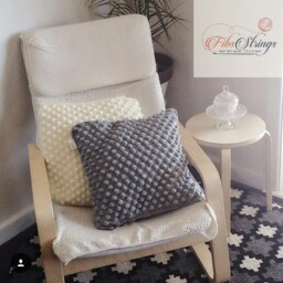 Crochet Bobble Cushions With Insert - Handmade Cushion Modern Decor Throw Pillow - thumbnail 3