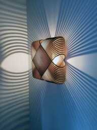 No.39 Ovals Wall Lamp Light - Lasercut Wood Minimal Design Dutch Made in Holland - thumbnail 1