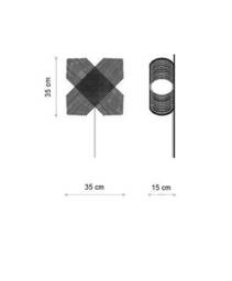 No.39 Ovals Wall Lamp Light - Lasercut Wood Minimal Design Dutch Made in Holland - thumbnail 4
