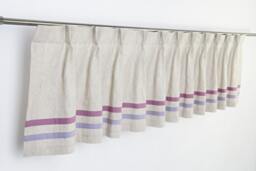 Lavender French Pleat Modern Linen Girl Window Valance-Baby Nursery Valence - Purple Cotton Elegant Valance-Custom Vale Girl