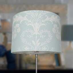 Lampshades in Laura Ashley Josette Duck Egg Fabric Various Sizes Handmade Free Delivery - thumbnail 3