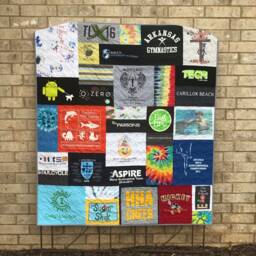 Custom T-Shirt Memory Quilt Throw Size Keepsake
