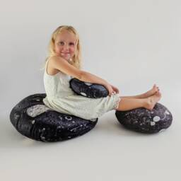 The Soft Rocks Stone Pillow, Black Moon, Home Decoration, Pebble, Living, Throw Pillows, Kamushi, Footrest Foostoo, Pouf - thumbnail 3