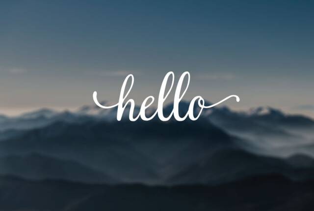 Door Decal, Hello Door Sticker, Wall Store Window Laptop Car Decal - image 1