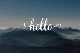 Door Decal, Hello Door Sticker, Wall Store Window Laptop Car Decal - thumbnail 1