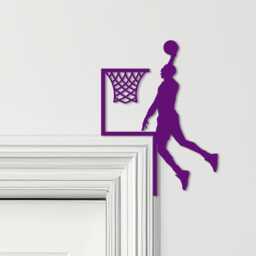 Door Topper Basketball Player Scoring Various Colours Decorative Sign - Sign, Novelty Wall Decor, Frame Art, Art - thumbnail 4
