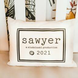 Personalized Baby Gift, Pillow, Trendy Baby, Twins Twin Shower Gift # - thumbnail 2