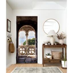 Door Wall Sticker Sea View From The Tower Bel??m/ Moroccan Wallpaper/ 3D Mural/ Bel??m Decal/ Belem/ Vinyl Wraps - thumbnail 2