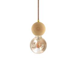 Wood Pendant Light Minimal Chandelier Lighting Edison Hanging Lamp Geometric Modern Home Decor - thumbnail 2