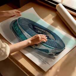 Tottenham Hotspur Stadium Art Print Spurs Football Gift - thumbnail 2