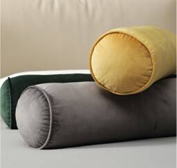 600+ Fabric Option Velvet Bolster Cover, Lumbar Pillow Cover, Chinille Cylindrical Cover, Custom Made Cover