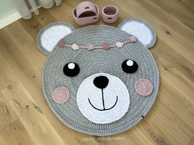"Children's Room Carpet, Bear Carpet.carpet, Bear Carpet""Flower" - image 1