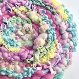 Candy Shop 12-Inch Round Woven Wall Hanging - thumbnail 2