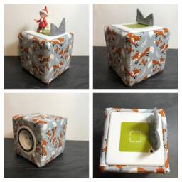 Toniebox Cover & Bag With Name - Customizable Stars, Excavators, Dinosaurs, Unicorns, Hearts, Dragons, Construction Vehicles, Forest Animals, Fox - thumbnail 2