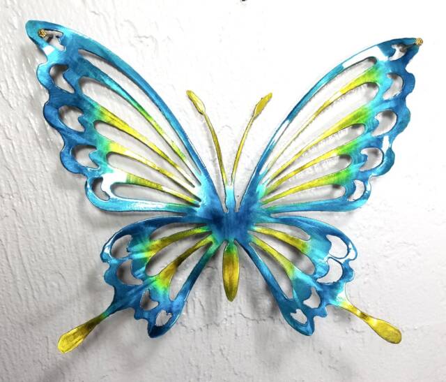 Metal Butterfly Wall Art, Decor, Garden, Aluminum Butterfly, Outdoor Butterflies For Girls Room - image 1