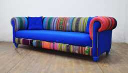 Bohemian Sofa - Blue Rainbow