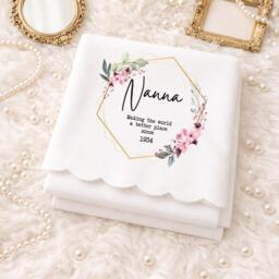 Personalised Nanny Throw Blanket, Mothers Day Gift For Nannie, Birthday Grandma, For Her, Custom Gifts - thumbnail 2
