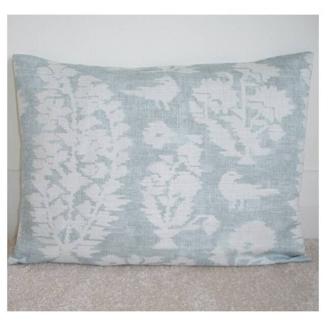 "Birds Cushion Cover Duck Egg With Zip 12X16 Oblong 16""X12" - image 1